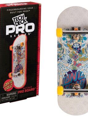 Tech Deck Santa Cruz Pro Series Fingerboard with Display Case & Tool